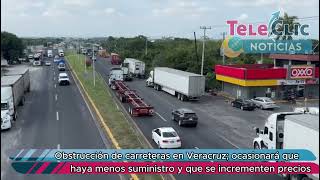 IP considera “emergencia” obstrucción de carreteras importantes en Veracruz [upl. by Navi]