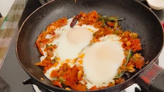 Best Shakshuka Recipe Easy amp Traditional shakshuka indianhomemadfood malayalamsupervlog [upl. by Einnij532]