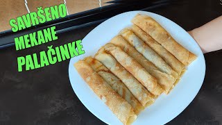 Palačinke recept koji uvijek uspije  Jednostavan recept za palacinke [upl. by Sebastian]