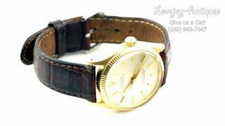 14k Rolex Oyster Perpetual 1005 1965 [upl. by Jorrie]