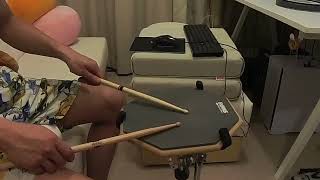 Rudiment Practice Day 21 Double stroke hand gesture practice [upl. by Sirdna745]