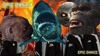 SCP BABY BLOOP Lunar Moon with Godzilla  Coffin Dance Meme COVERs [upl. by Nahtnoj]