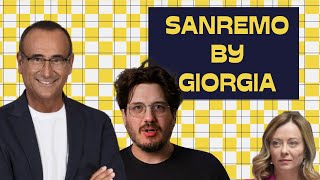 SANREMO by Giorgia Meloni e leliminazione di MARTINA ATTILI da SANREMO GIOVANI [upl. by Navak851]