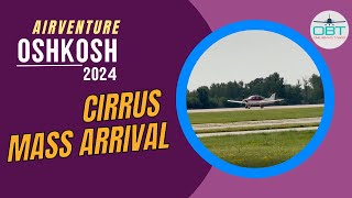 Cirrus SR Series Mass Arrival  Airventure Oshkosh 2024 [upl. by Ayrad]