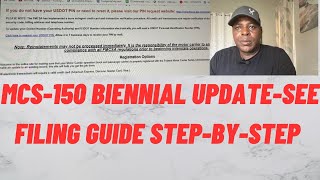 MCS150 Biennial UpdateWatch StepByStep Guide from the FMCSA Portal [upl. by Radie526]