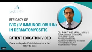 Benefits of IVIG IV Immunoglobulin in Dermatomyositis [upl. by Ohploda293]