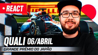 F1 REACT AO VIVO  CLASSIFICAÇÃO GP DO JAPÃO DE 2024 [upl. by Erny478]