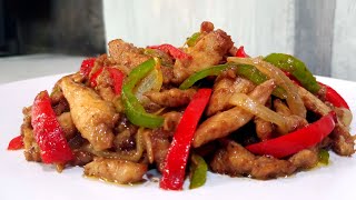 CHICKEN WITH BELL PEPPER AND ONION SIMPLE BUT SPECIAL RECIPE [upl. by Wallas]