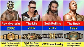 WWE Wrestlers Their Career First Title  BilliBhai [upl. by Ohl632]