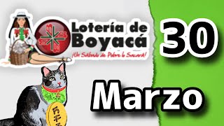 Resultado LOTERIA DE BOYACA Sabado 30 de Marzo de 2024 [upl. by Pul]