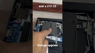 Acer A31523 storage upgrade SSD [upl. by Nomis]