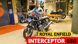 Royal Enfield Interceptor 650 Bike Review With Ex Showroom Price [upl. by Basir]