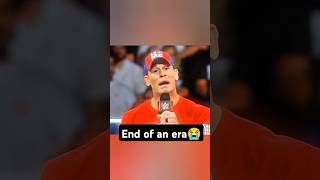 John Cena Announced💔 His Retirement 😭😭  End of an Era johncena retirement shorts wwe [upl. by Oknuj329]