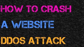 How to crash a website DDOS Attack [upl. by Avat]