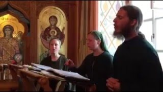 Russian monk singing the Lords prayer in Syriac Aramaic [upl. by Irehc]