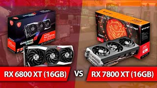 RX 6800 XT vs RX 7800 XT [upl. by Samohtnhoj488]