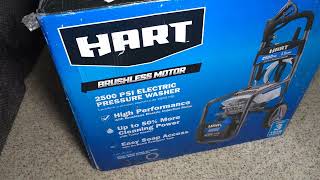 Hart 2500 Psi Electric Pressure Washer Unboxing [upl. by Ydwor]