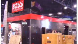 Two Story Custom Trade Show Exhibition Booth Design Orange County California  Boss [upl. by Ika737]