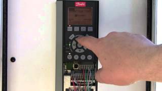 VFD operation Danfoss FC102 NHA tutorial Variable Frequency Drive HandOffAutowmv [upl. by Tegan]