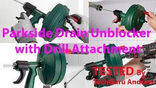 Parkside Drain Unblocker with Drill Attachment [upl. by Orsini21]