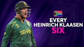 Every Heinrich Klaasen six at Cricket World Cup 2023 [upl. by Sladen407]