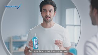 Sensodyne Complete Protection Mouthwash  1 Mouthwash 4 Benefits  Malayalam  30 sec [upl. by Benia]