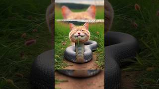 Cat With Snake Body 🙀🙀 cat cute story [upl. by Suirtimid]