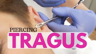 PIERCING TRAGUS ☊ Cómo se hace [upl. by Tshombe783]