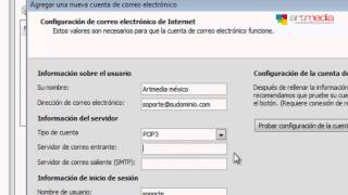 Configurar cuenta de correo en Outlook 2007 [upl. by Frasco461]