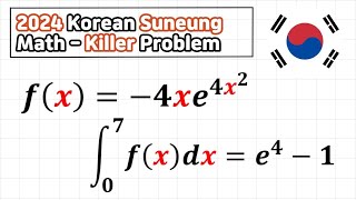 2024 quotHardestquot Korean SAT Suneung Math Exam Killer Calculus Problem Q28 [upl. by Atillertse797]