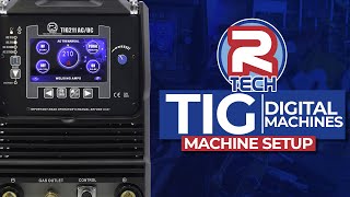 RTECH Digital TIG ACDC Welder  Machine Setup Guide [upl. by Sanders]