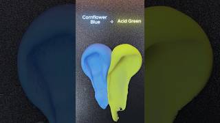 Cornflower Blue 50  Acid Green 50    Guess the mixed color satisfying colormixing [upl. by Mira472]