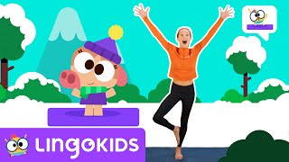 WINTER YOGA ❄️🧘🕉️ Breath and Stretch  YOGA FOR KIDS  Lingokids [upl. by Tidwell343]