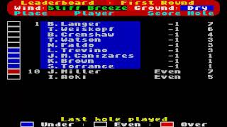 Pro Golf II 2 Royal Lytham amp St Annes 1986 By Atlantis Software SINCLAIR ZX SPECTRUM [upl. by Cedar249]