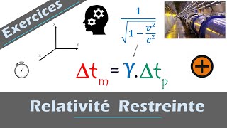 Relativité restreinte  dilatation du temps 📝Exercice corrigé  temps propre temps mesuré Physique [upl. by Walke]