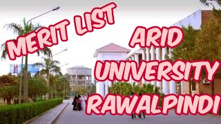 MERIT LISTS PMAS ARID AGRICULTURE UNIVERSITY RAWALPINDI [upl. by Herbert]