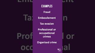 White Collar Crime  60 Second Criminology WJEC Level 3 Unit 1 [upl. by Barnabas541]