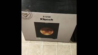 Klipsch Subwoofer R12SW Unboxing amp Sound Test [upl. by Tufts]