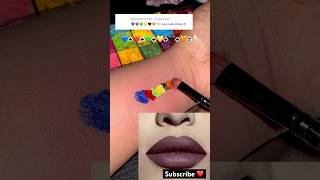 Brown Lipstick Shades 💄you must try colourmixing lipstick satisfyingvideo [upl. by Eicam]