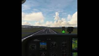 Glasgow Approach and Landing microsoftflightsimulator aviation shorts cessna scotland british [upl. by Aryajay]