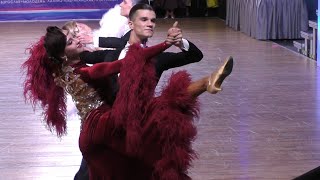 Slow Foxtrot  Fedor Baburov amp Marianna Razorenova  Lights of Moscow 2023 Under 19 Ballroom [upl. by Kcirdet]