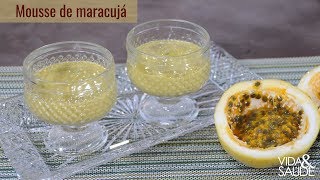 Receita Mousse de maracujá  Tema Hora dourada 171018 [upl. by Vyner]