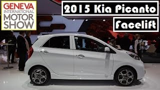 2015 Kia Picanto Facelift live photos at 2015 Geneva Motor Show [upl. by Yerbua]