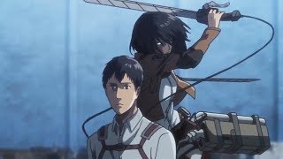 Mikasa Vs Bertholdt  Shingeki no Kyojin Season 3 Part 2  AMV [upl. by Wystand180]