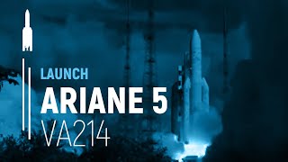 Flight VA214 – ALPHASAT  INSAT3D  Ariane 5 Launch  Arianespace [upl. by Lemej]