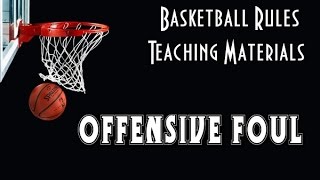 How to call an offensive foul in basketball [upl. by Eillim]