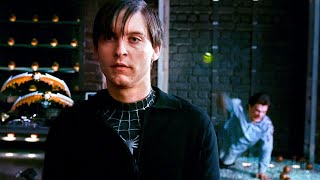 Evil Peter Parker VS Harry Osborn  SpiderMan 3  CLIP [upl. by Tenn]