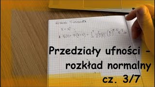 Przedziały ufności  odc 3 z 7 [upl. by Aissilem116]