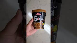 Nissin cup noodles wok style soba  Japanese curry [upl. by Ilwain]