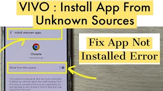 Vivo  Allow amp Deny Install Unknown Apps Permission  Enable Unknown Sources on Vivo Android [upl. by Trilbie948]